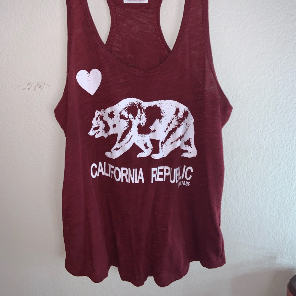 Red tank top